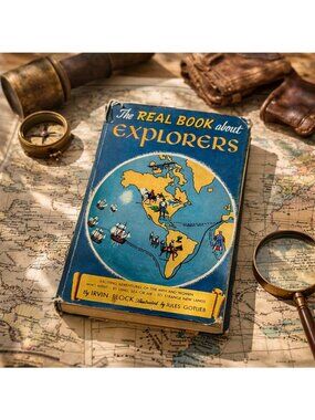The Real Book About Explorers Hardcover Irvin Block 1952 Book Club Edition